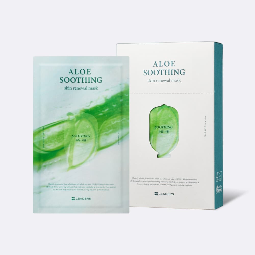 _Facial mask_ Leaders aloe soothing skin renewal mask